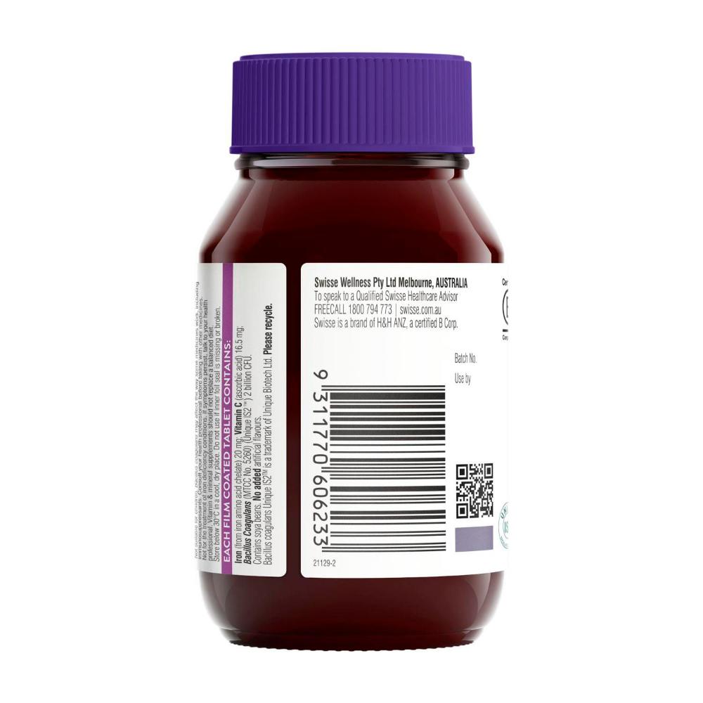 Swisse Ultiboost Iron + Probiotic For Women's Health - 30 pack