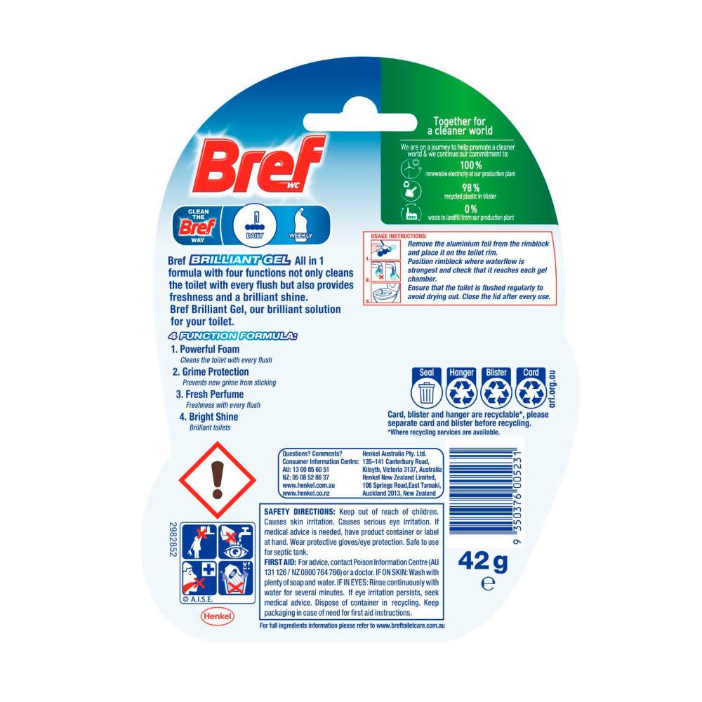 Bref Brilliant Gel Rimblock Arctic Ocean Toilet eaner - 42g