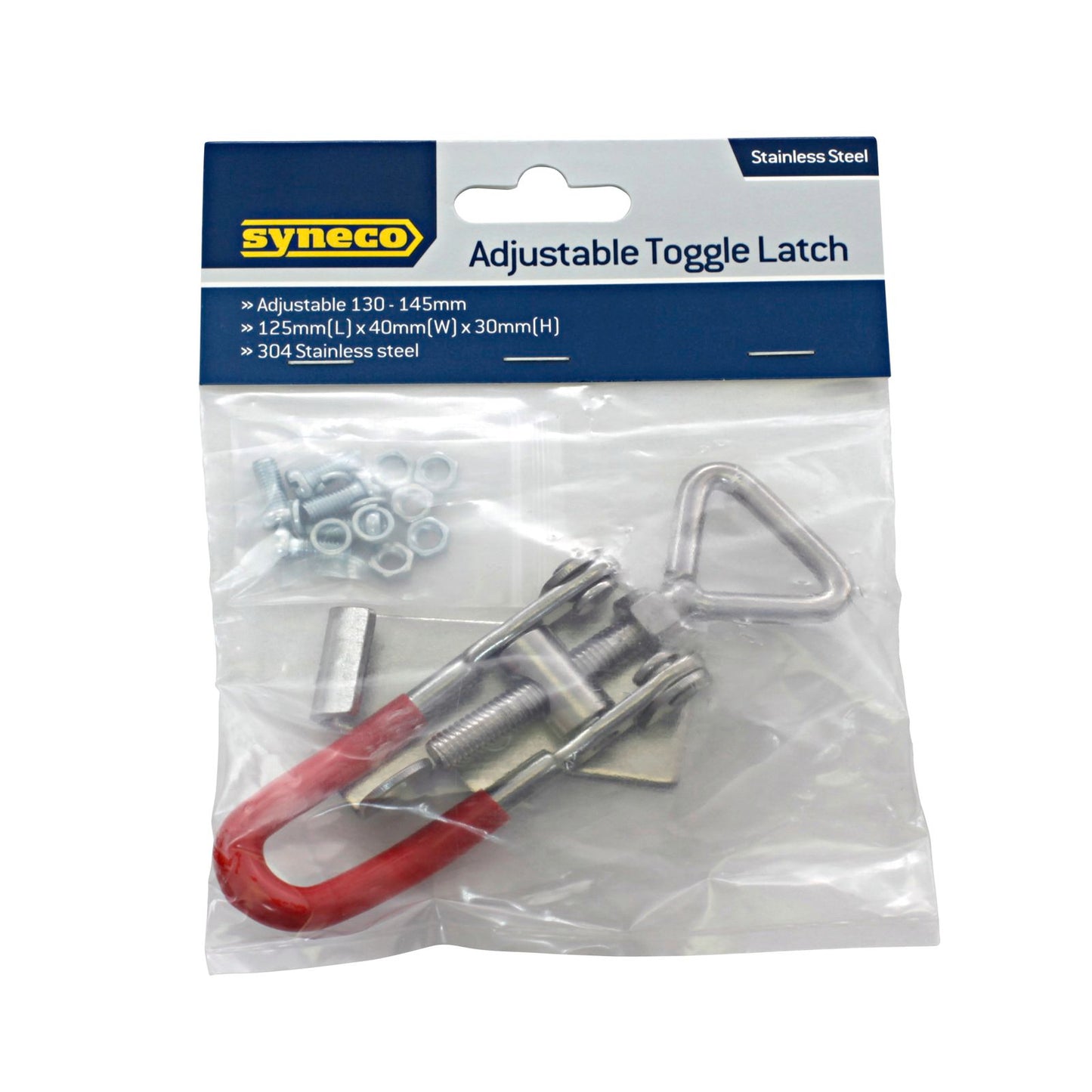 Syneco Adjustable Toggle Latch - 130-145mm - Stainless Steel