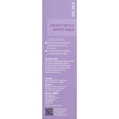Piksters Crush Whitening Toothpaste Passionfruit 96g