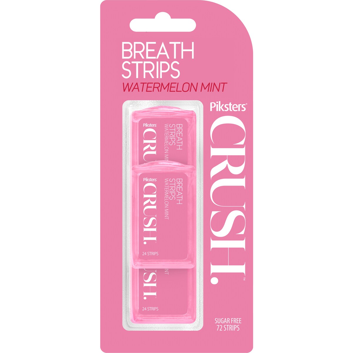 Piksters Crush Breath Strips Watermelon 72 Pack