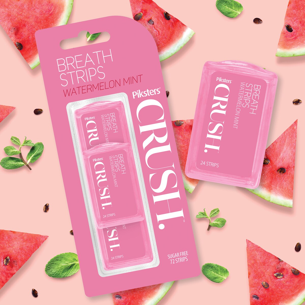 Piksters Crush Breath Strips Watermelon 72 Pack