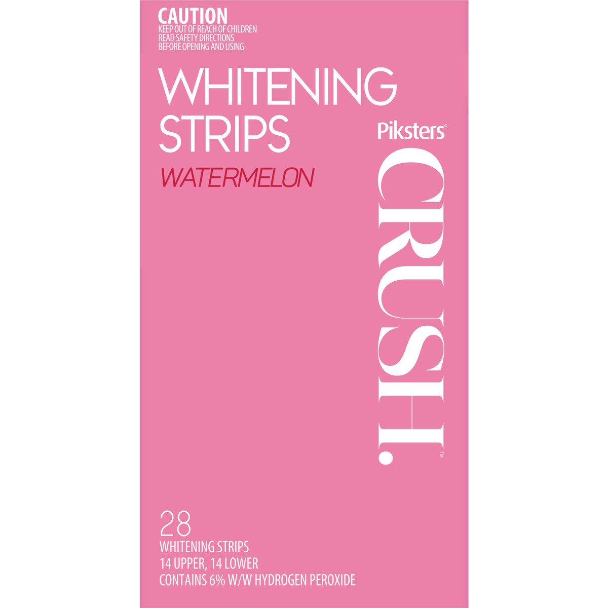 Piksters Crush Whitening Strips Watermelon 28 Pack