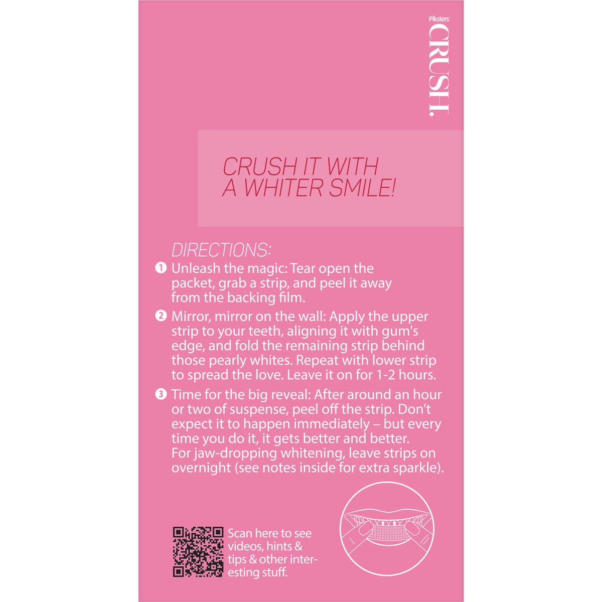 Piksters Crush Whitening Strips Watermelon 28 Pack