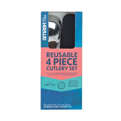 Smash Blue Stainless Steel Cutlery Set - 1 Each