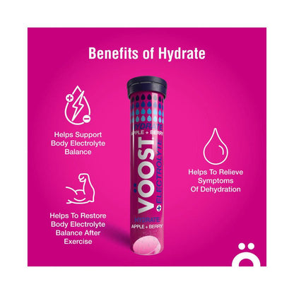 Voost Effervescent Hydrate Apple + Berry - 20 pack