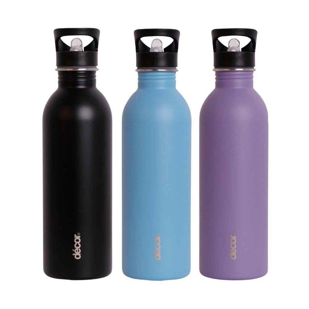 Decor Stainless Steel Snap & Seal Bottle 1l - 1 Each