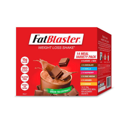 FatBlaster Weight Loss Shake 14 Meal Variety Pack - 462g