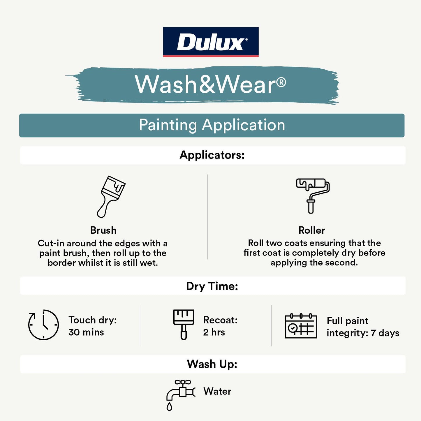 Dulux White on White Low Sheen Interior Paint - 4L