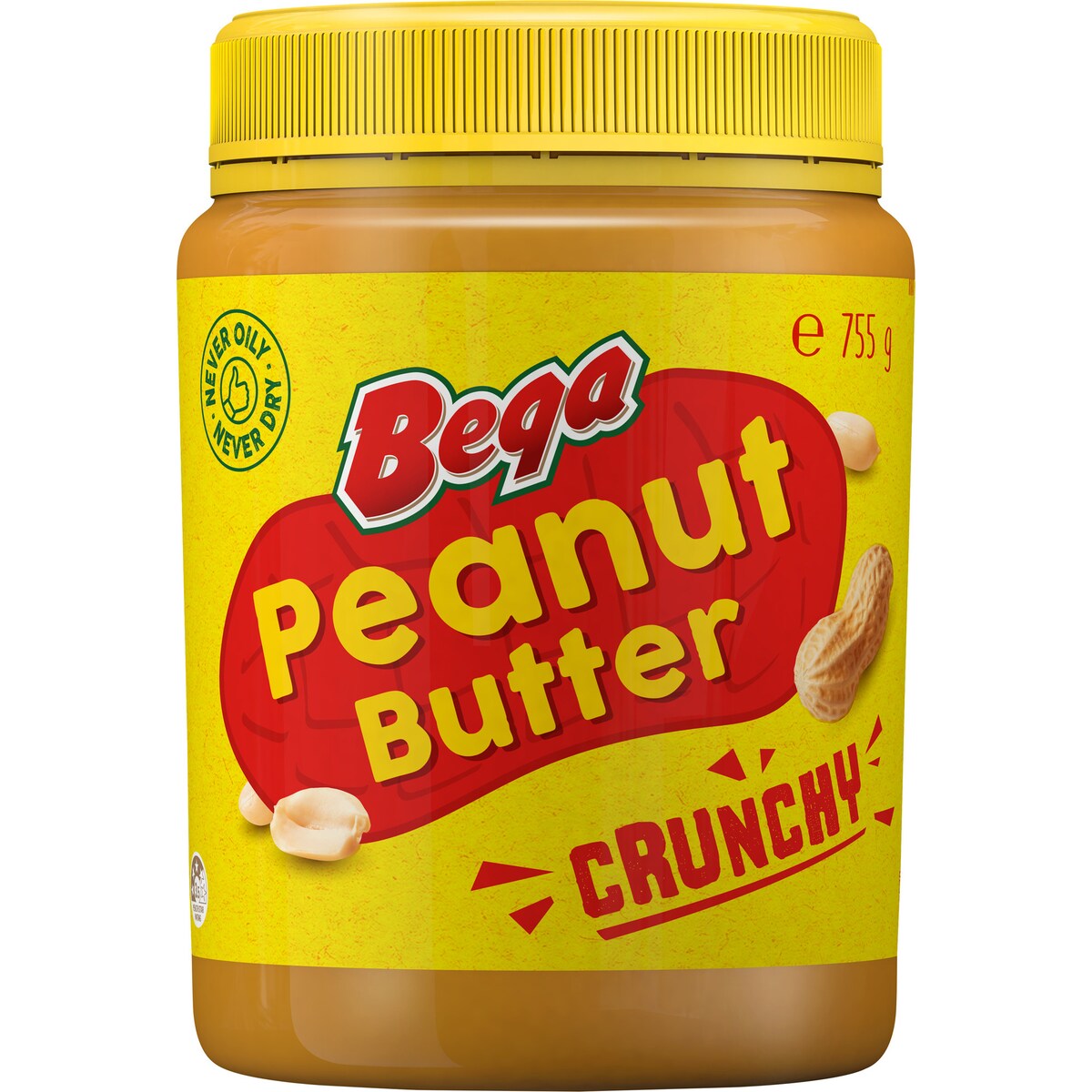 Bega Crunchy Peanut Butter 755g
