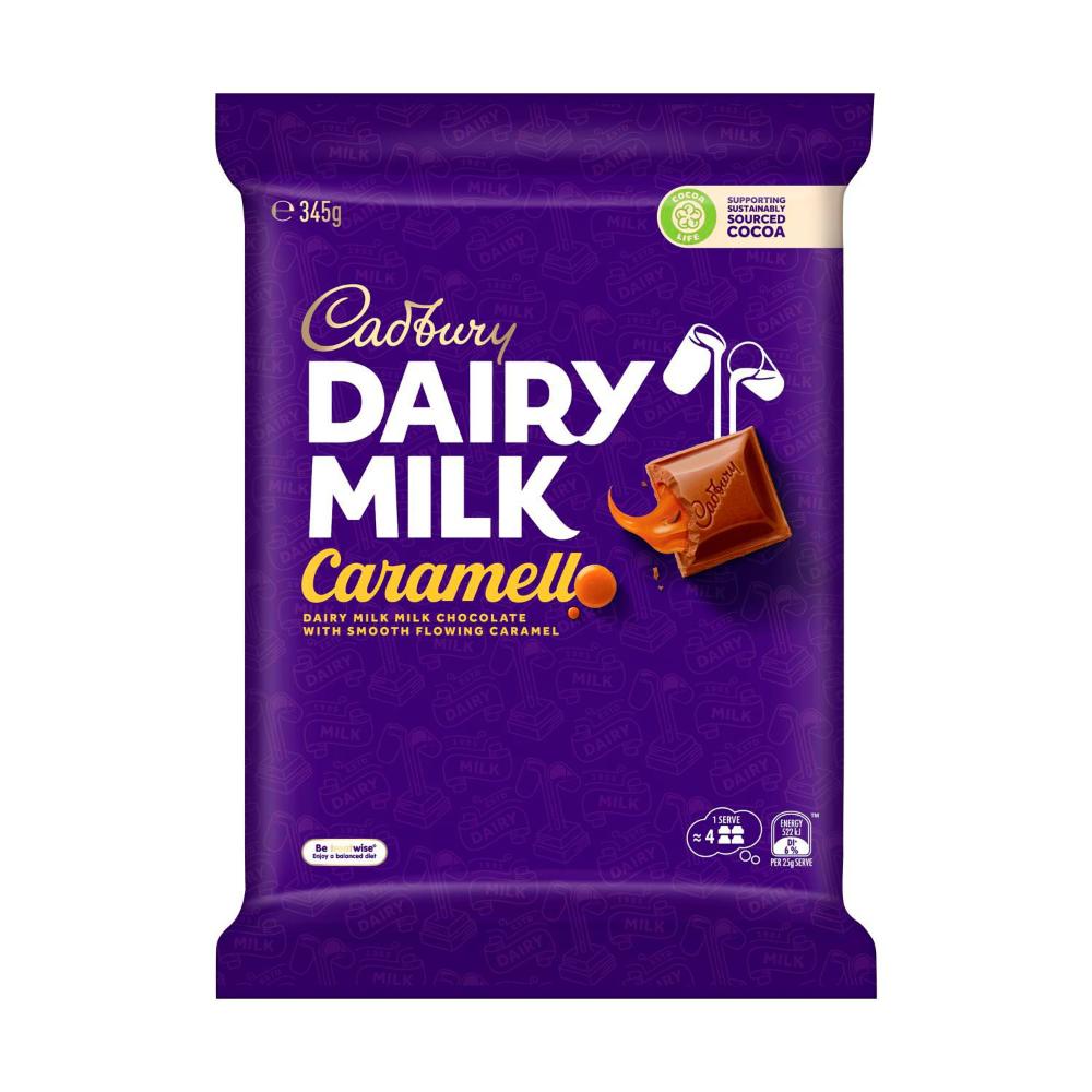 Cadbury Dairy Milk Caramello Large Chocolate Block - 345g
