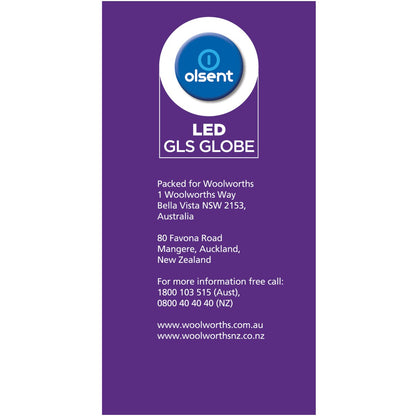 Olsent Led Gls Bc 6w 500lm Ww 2 Pack