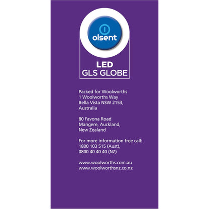 Olsent Led Gls Es 6W 500Lm Ww 2 pack