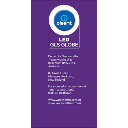 Olsent Led Gls Bc 9w 810lm Cw 2 Pack