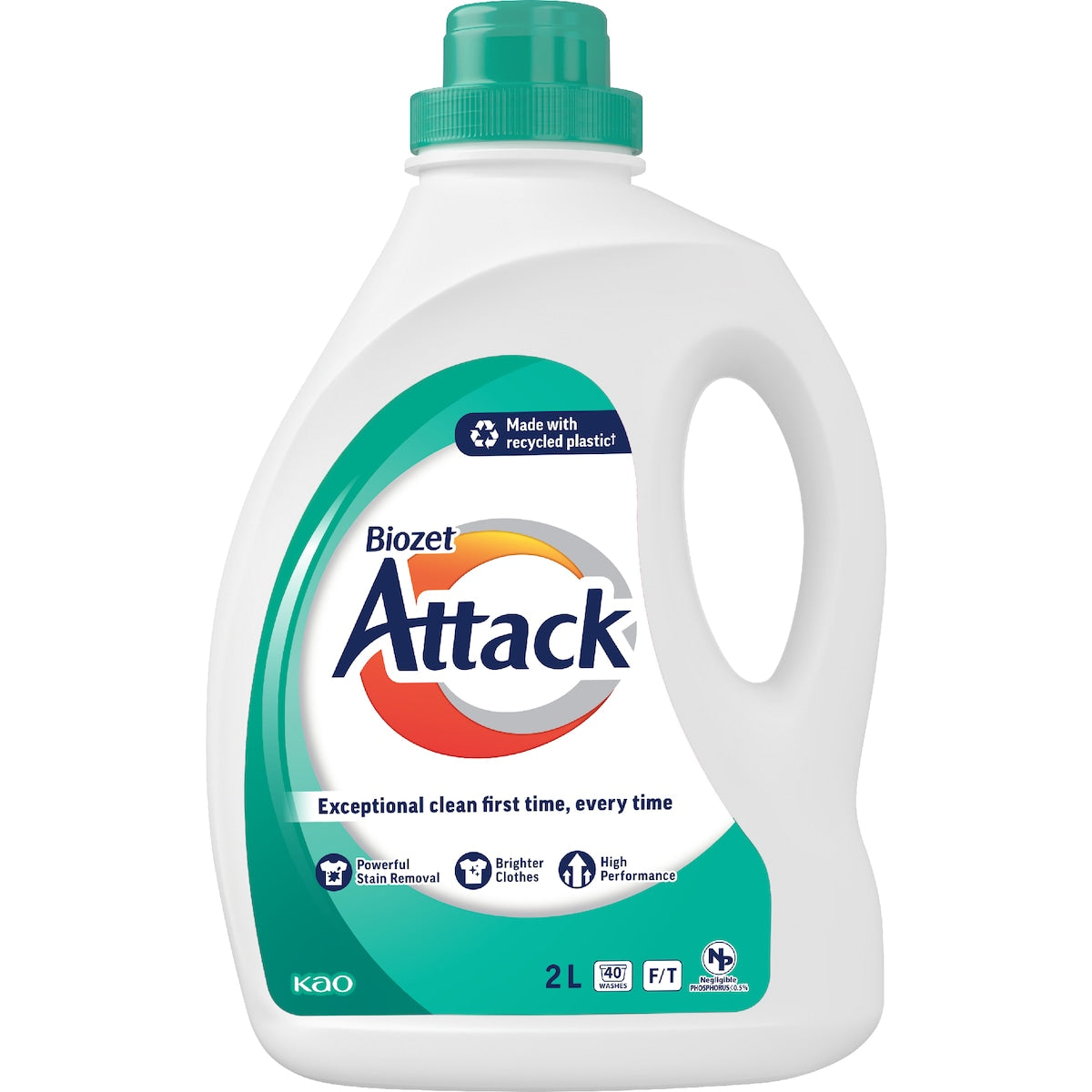Biozet Attack Attack Front & Top Loader Regular Laundry Liquid 2l