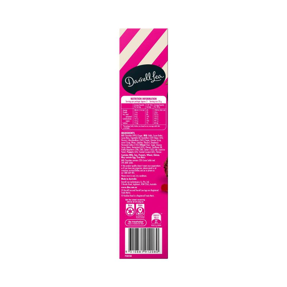 Darrell Lea Milk Chocolate Rocklea Road Raspberry Slab - 145g