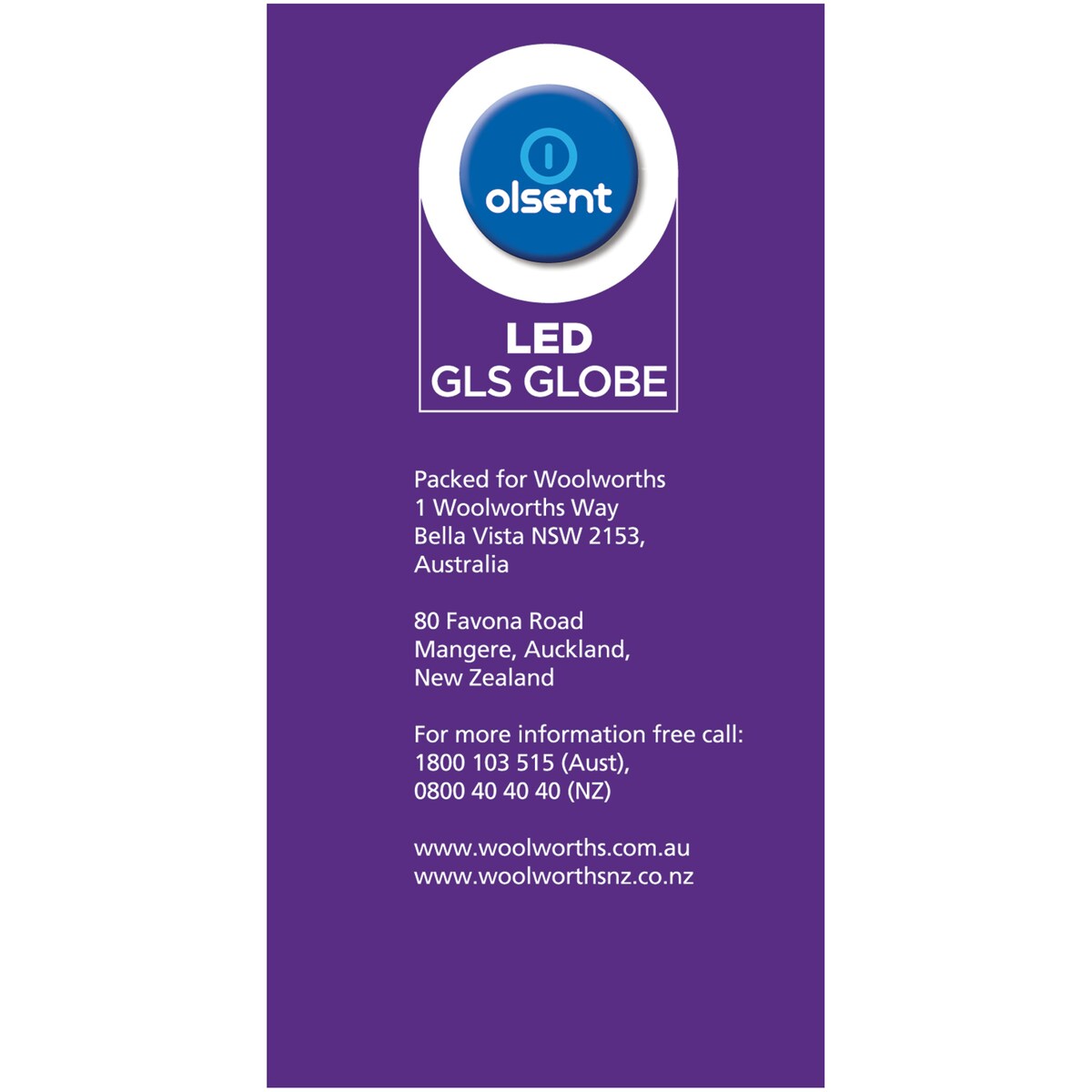 Olsent Led Gls Es 9w 810lm Cw 2 Pack