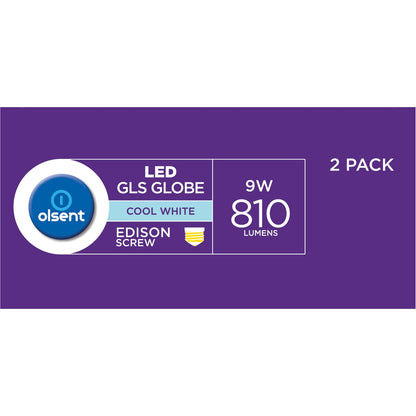 Olsent Led Gls Es 9w 810lm Cw 2 Pack