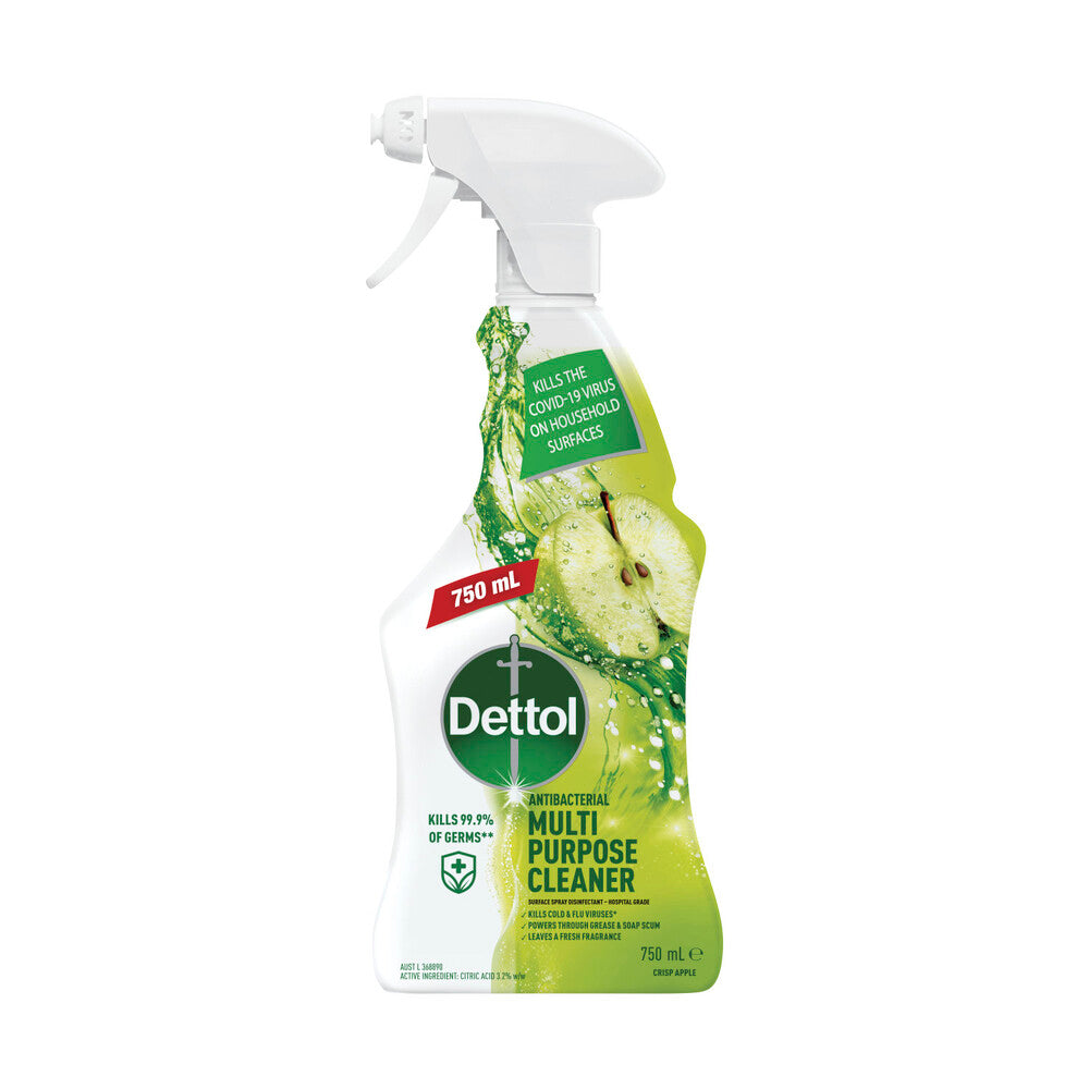 Dettol Disinfectant Apple Multipurpose Surface Cleaning Spray - 750mL