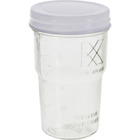 Kate's Kitchen Embossed Stackable Preserving Jar 450ml Each