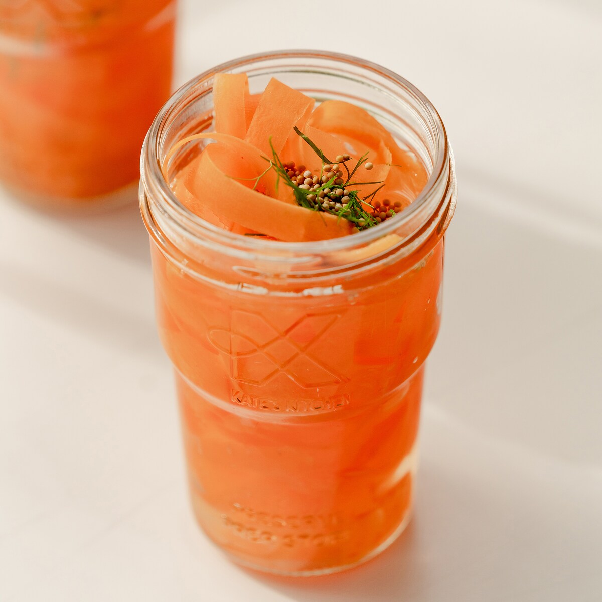 Kate's Kitchen Embossed Stackable Preserving Jar 450ml Each