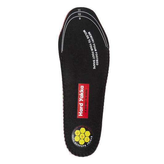 Hard Yakka Black Erp Footbed - Size 4-5
