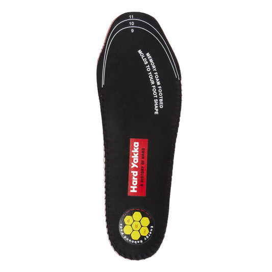 Hard Yakka Black Erp Footbed - Size 9-11