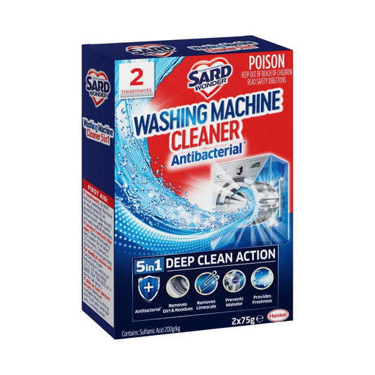 Sard Wonder Washing Machine Cleaner Antibacterial 5 In 1 2x75g - 150g