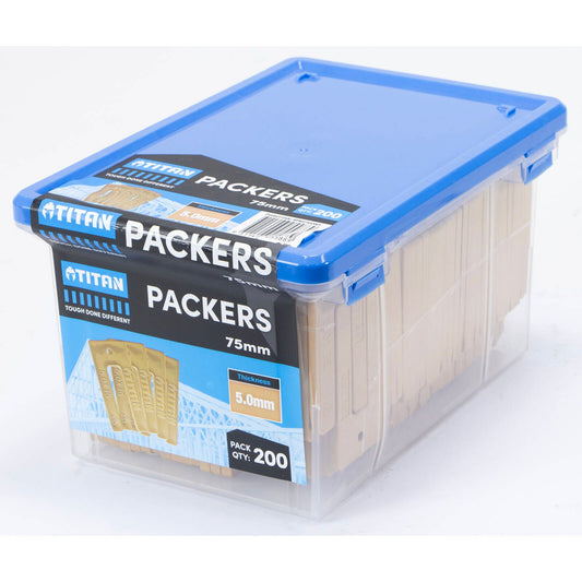 Titan Yellow Window Packers - 75 x 5mm - 200 Piece