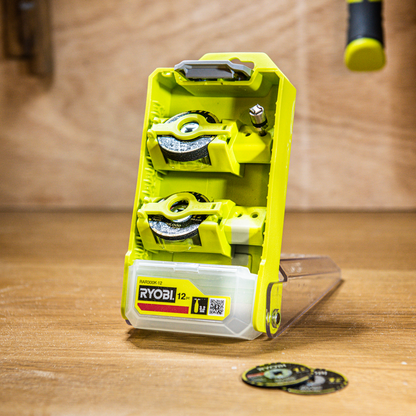 Ryobi Twist Lock Cutting Set - 38mm - 11 Discs - 12 Piece