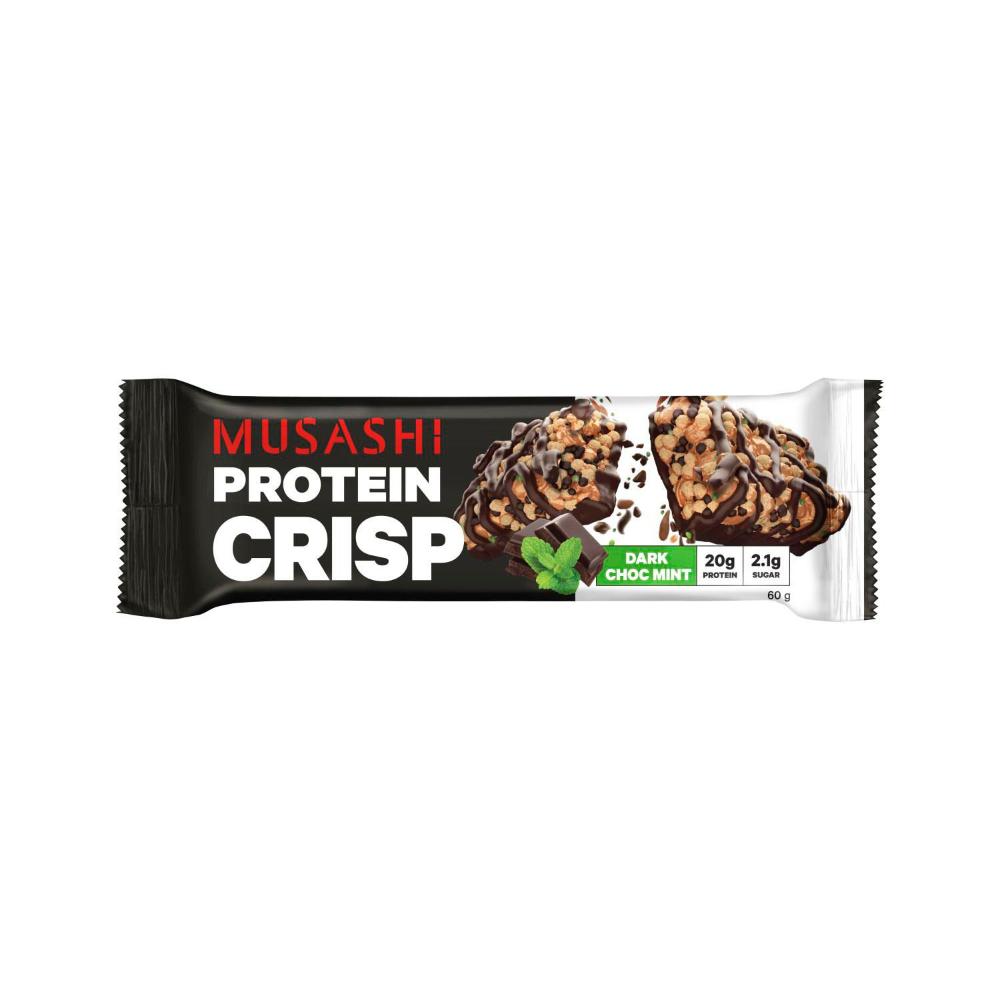 Musashi Protein Crisp Bar Dark Choc Mint - 60g