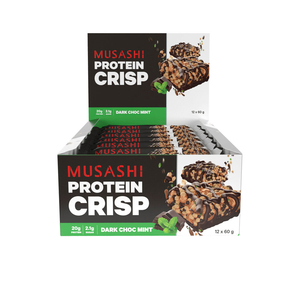 Musashi Protein Crisp Bar Dark Choc Mint - 60g