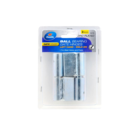 Zenith Zinc Plated Gate Hinges Left Hand Weld On - 2 Pack