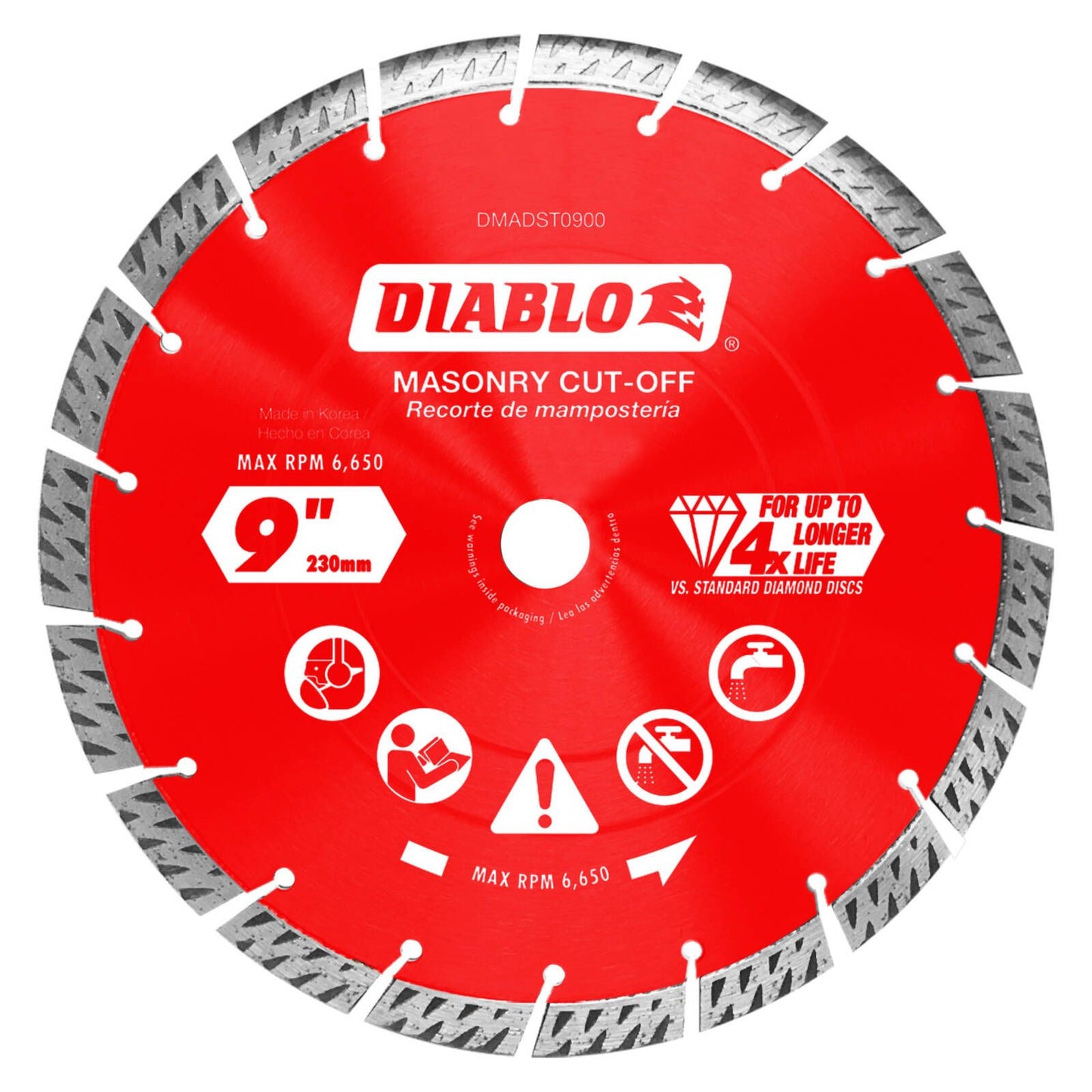 Diablo Diamond Disc - 9" - Segmented Turbo Cut Off