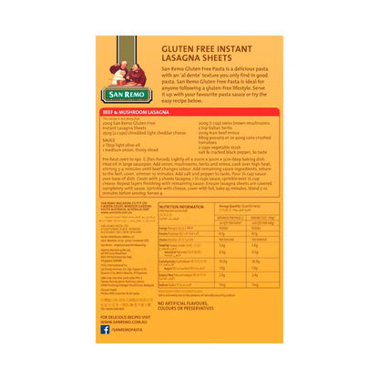 San Remo Gluten Free Lasagna - 200g