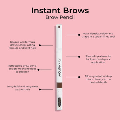 Mcobeauty Instant Brows Express Kit Light To Medium 1.5g