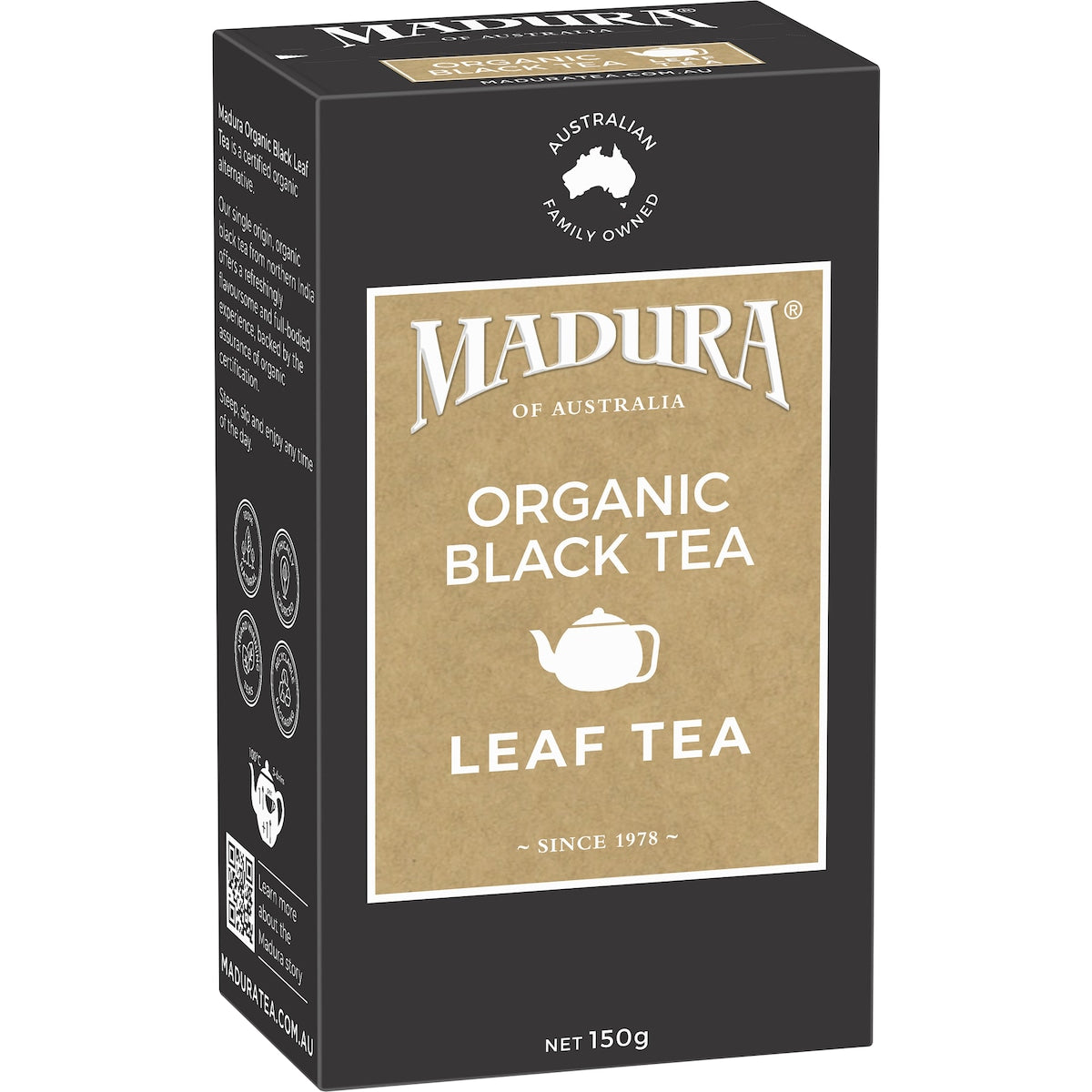 Madura Organic Black Leaf Tea 150g