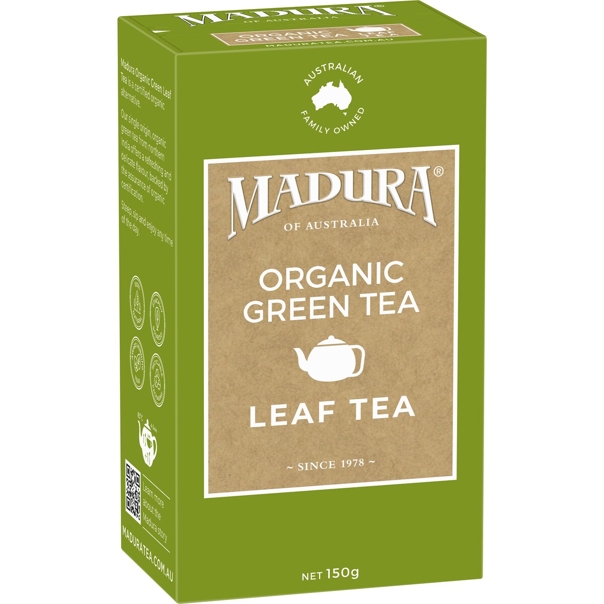 Madura Green Leaf Tea Organic 150g