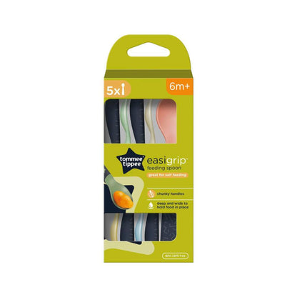 Tommee Tippee Easigrip Weaning Spoons 5 Pack 6m+ - 5 pack