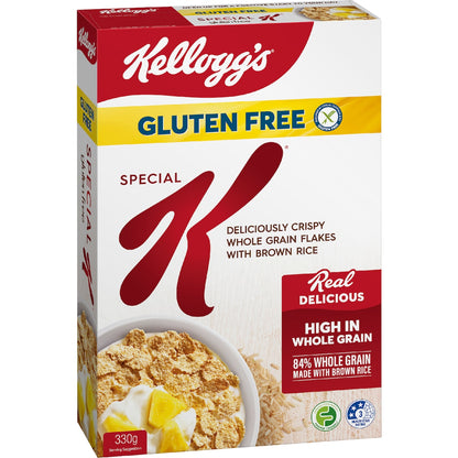 Kelloggs Gluten Free Special K Breakfast Cereal 330g