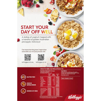 Kelloggs Gluten Free Special K Breakfast Cereal 330g
