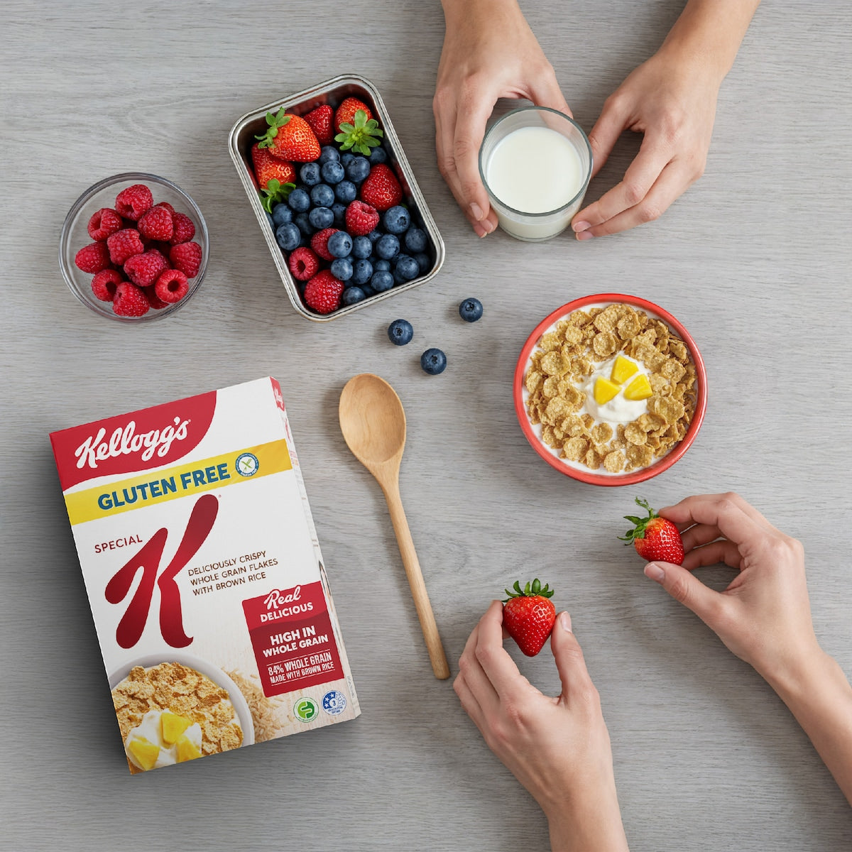 Kelloggs Gluten Free Special K Breakfast Cereal 330g