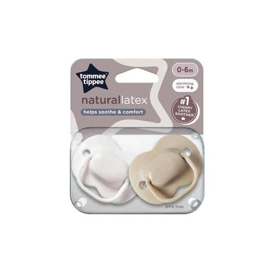 Tommee Tippee Baby Cherry Latex Dummy 2 Pack 0-6m - 2 pack