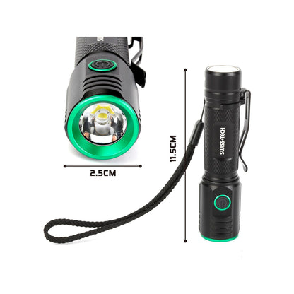 Swiss Tech Rechargeable Turbo Flashlight - 2000lm