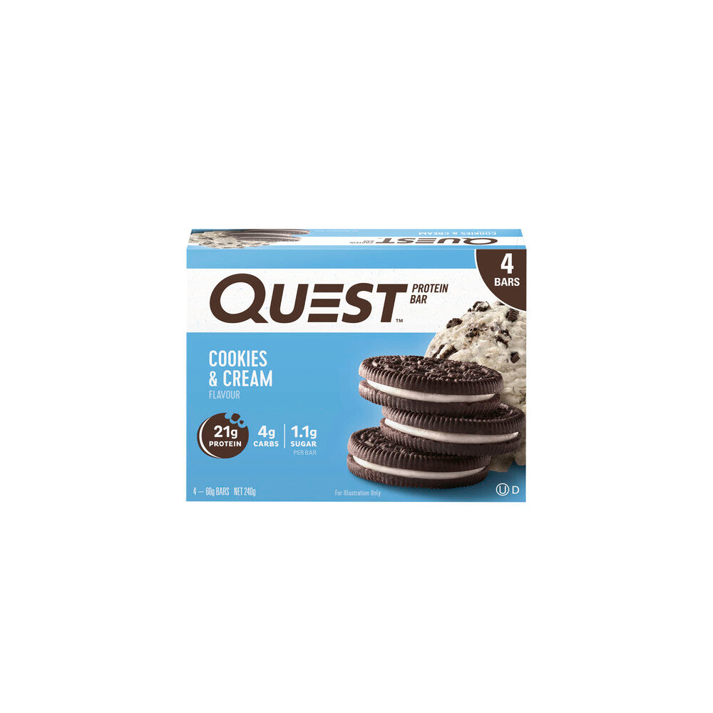 Quest Protein Bars Cookes & Cream 4X60G - 240g