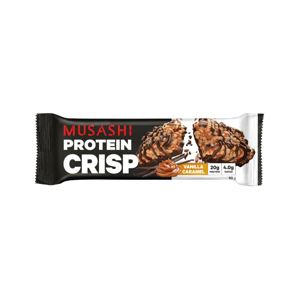 Musashi Protein Crisp Bar Vanilla Caramel - 60g