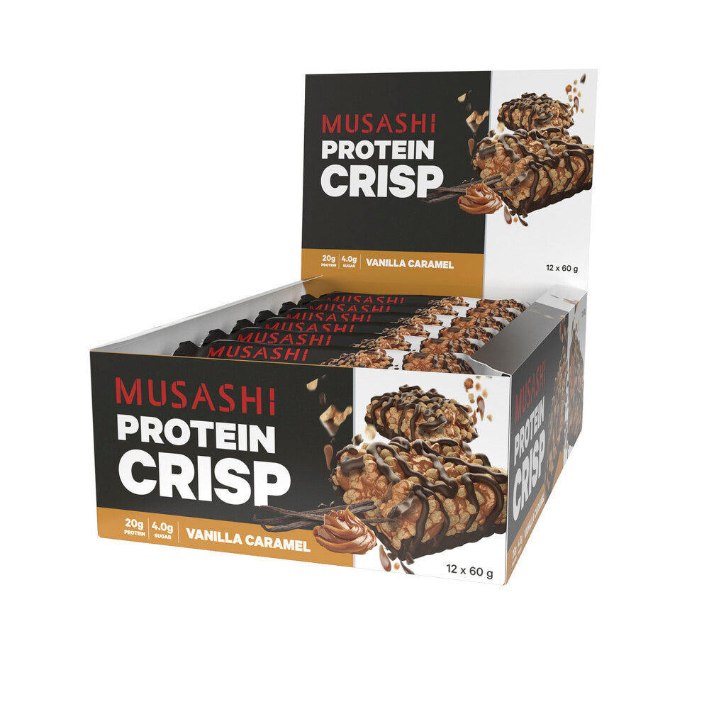 Musashi Protein Crisp Bar Vanilla Caramel - 60g