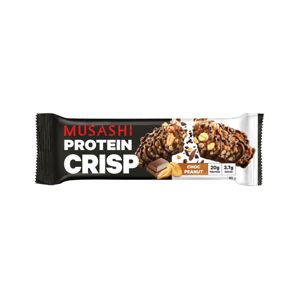 Musashi Protein Crisp Bar Choc Peanut - 60g