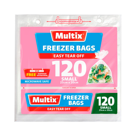 Multix Small Freezer Bags - 120 pack