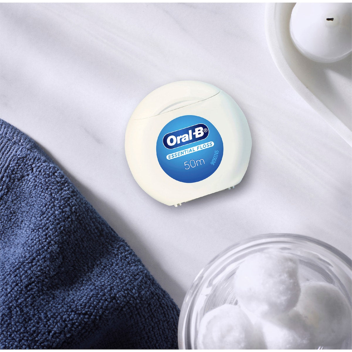 Oral-b Essential Waxed 50m Dental Floss Fresh Mint Each